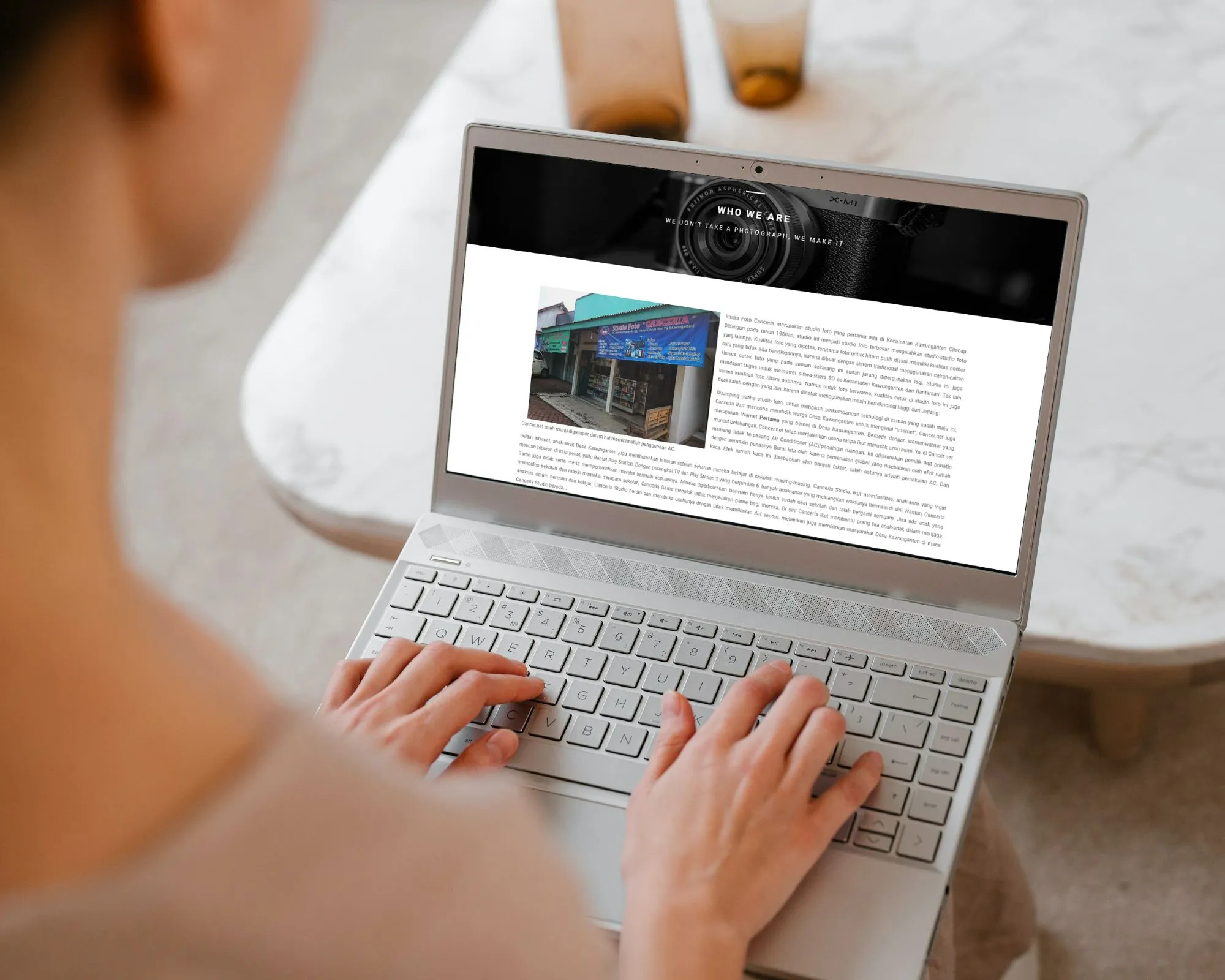 Company Profile Website for Canceria Studio screenshot 3